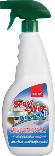 Detergent universal pentru suprafete Sano Spray & Wipe, 750 ml