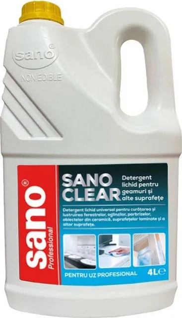 Detergent Sano pentru geamuri si oglinzi, 4 l