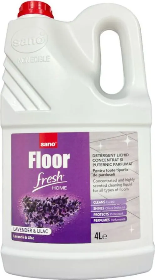 Detergent pardoseala, Sano, Floor Fresh, liliac, 4 l