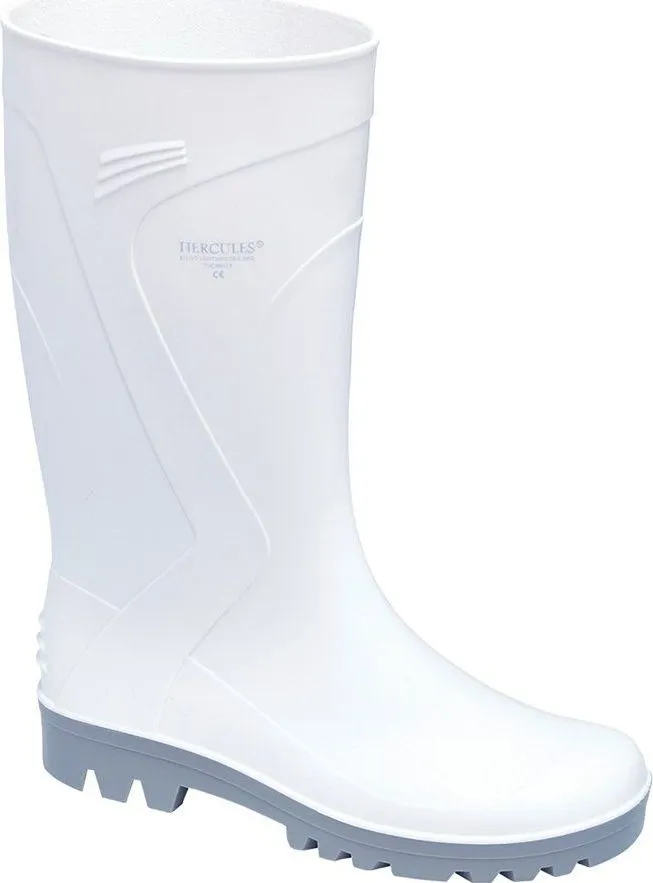 Cizme PVC, Sir Safety, Hercules SRC, alb, marime 41