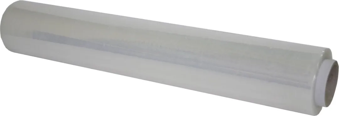 Folie stretch manuala, transparenta, 20 microni, 2.4kg brut, 1.75kg net, tub 0.65kg