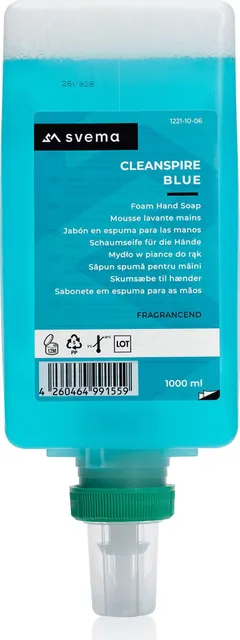 Sapun spuma pentru maini Svema Cleanspire BLUE, cu parfum, cu culoare, 1000 ml