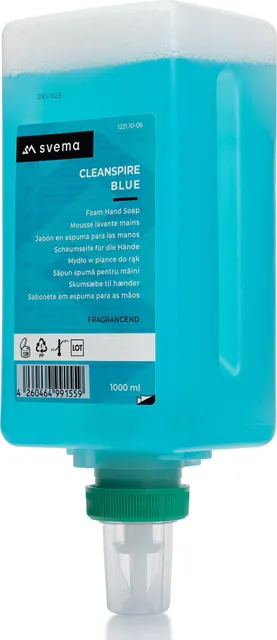 Sapun spuma de maini Svema Cleanspire BLUE, cu parfum, cu culoare, 1000 ml