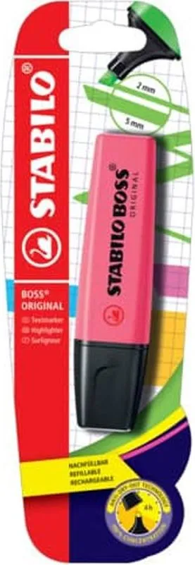 Textmarker Stabilo Boss Original, roz, blister
