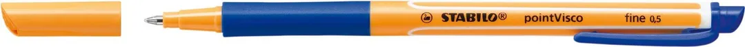 Roller cu gel, Stabilo, Point Visco, 0.5 mm, plastic, albastru