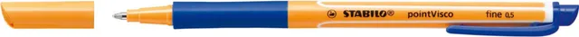 Roller cu gel, Stabilo, Point Visco, 0.5 mm, plastic, albastru
