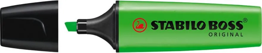 Textmarker Stabilo Boss, varf 2-5 mm, verde