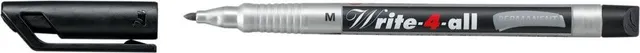 Marker permanent Stabilo, Write-4-All, corp plastic, varf rotund, 1 mm