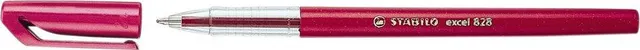 Pix, Stabilo, Excel 828, 0.38 mm, plastic, rosu