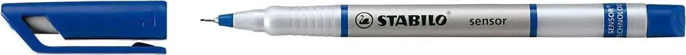 Liner Stabilo Sensor, varf 0.3 mm, albastru