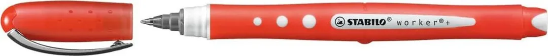 Roller cu cerneala, Stabilo, Bionic Worker Colorful, 0.5 mm, plastic, rosu