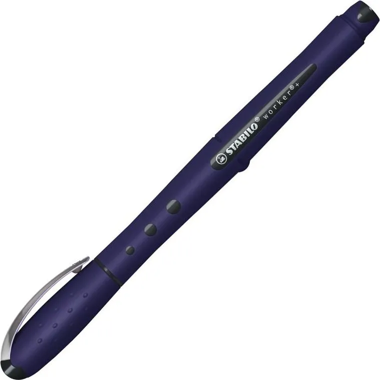 Pix cu role Stabilo worker+ NatureCOLORS Wildflower, 0.5 mm, gri violet, albastru