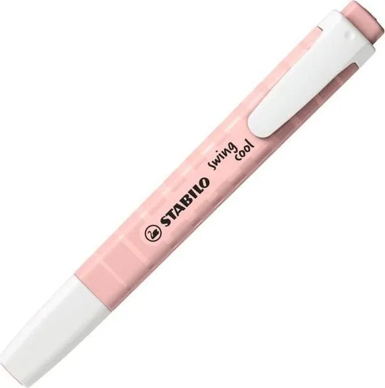 Textmarker Stabilo swing cool NatureCOLORS Wildflower, blush, varf plat, 1-4 mm