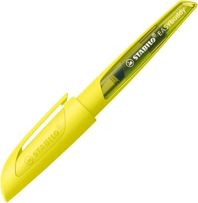 Stilou Stabilo EASYbuddy NEON, penita M, galben neon, 1 bucata
