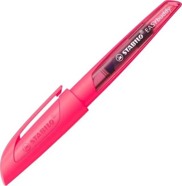 Stilou Stabilo EASYbuddy NEON, penita M, roz neon, 1 bucata