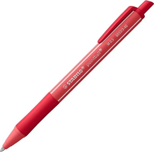 Pix Stabilo Pointball Colorful, 0.5 mm, rosu