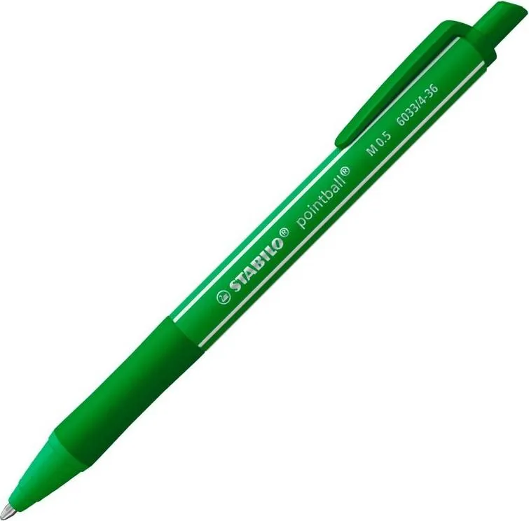 Pix Stabilo Pointball Colorful, 0.5 mm, verde, 87% plastic bio-bazat