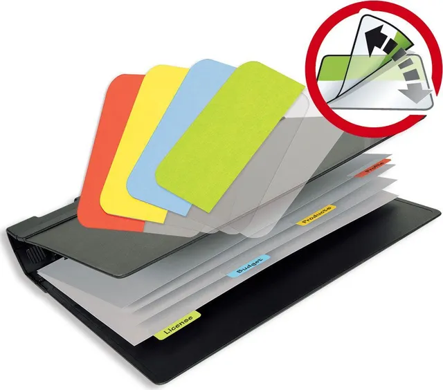 Index repozitionabil diferite culori 3L Office, 12 x 25 mm, 72 bucati/set