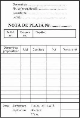 Nota plata A6, C100, 3 bucati/set