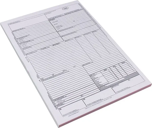 CMR, Format A4, 5 Exemplare, 30 seturi/carnet