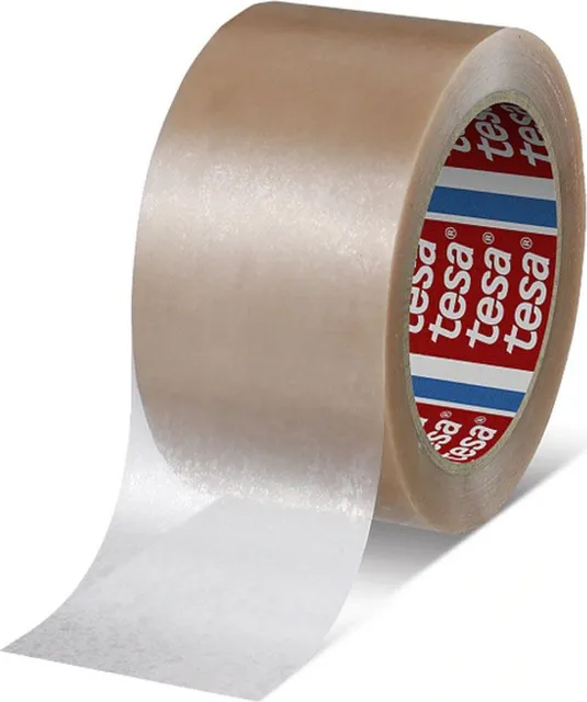 Banda filmica din PVC pentru ambalare tesa 4104 50mm x 66m transparenta