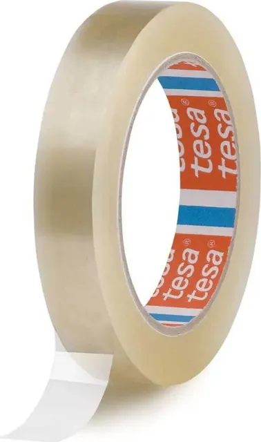Banda adeziva Tesa, 19 mm x 66 m, transparenta, 6 role/set