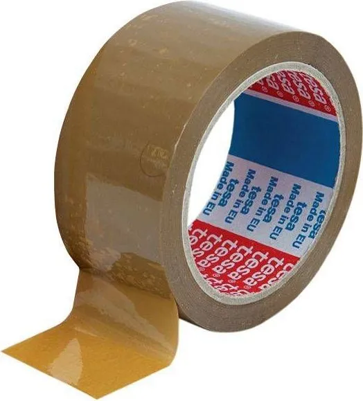 Banda adeziva Tesa, 48 mm x 66 m, maro