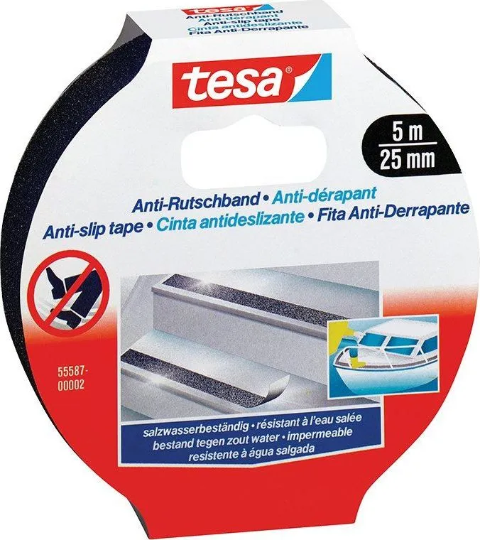 Banda autoadeziva Tesa antialunecare, 25 mm x 5 m