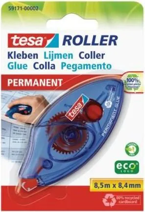 Roller lipici permanent Tesa, 8.4 mm x 8.5 m