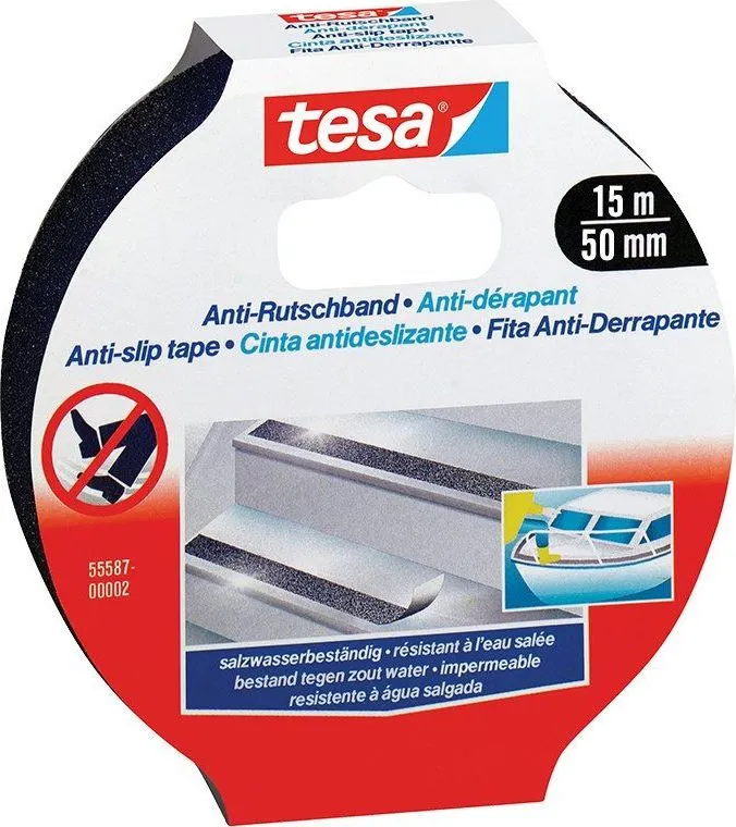 Banda autoadeziva Tesa antialunecare, 50 mm x 15 m