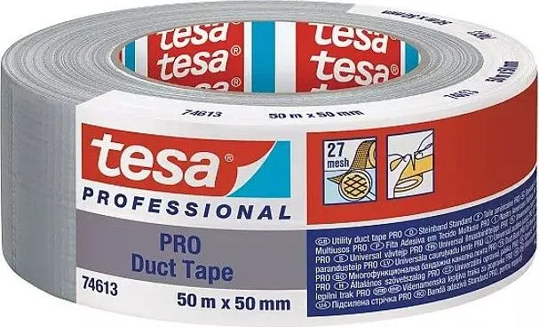 Banda adeziva, Tesa, Pro Duct Tape, argintiu, 50mm x 50m