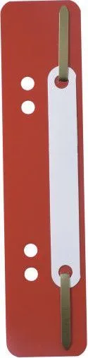 Alonje indosariere, rosu, 38x150 mm, plastic, 25 bucati/set