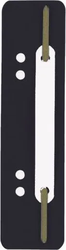Alonje indosariere, negru, 38x150 mm, plastic, 25 bucati/set