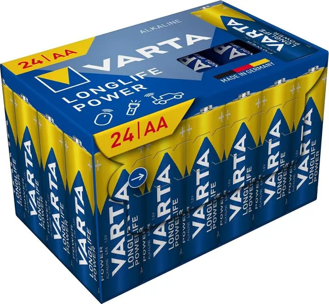 Baterii Varta Longlife Power, AA, LR6, 24 bucati/set