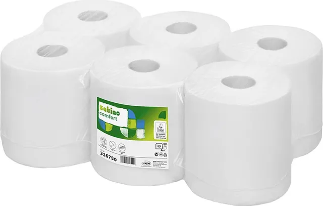 Rezerva prosoape in rola Wepa Comfort, 2 straturi, 138 m/rola, 6 role/bax