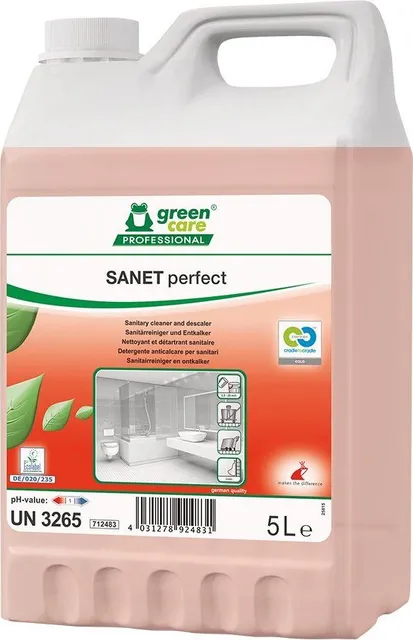 Detergent ecologic pentru spatii sanitare Sanet Perfect, 5 l