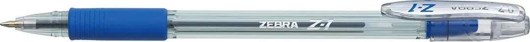 Pix fara mecanism Zebra Z1, grip, corp plastic, varf 0.7 mm, culoare scriere albastru