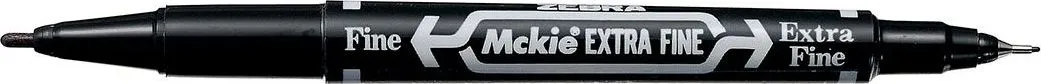 Marker permanent cu doua capete Zebra, Mckie Care, 0.5 mm/1 mm (ZB51861buc)