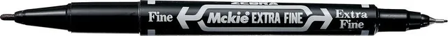 Marker permanent cu doua capete Zebra, Mckie Care, 0.5 mm/1 mm (ZB51861buc)