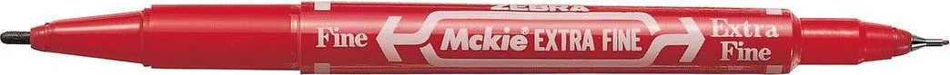 Marker permanent cu doua capete Zebra, Mckie Care, 0.5 mm/1 mm (ZB51863buc)