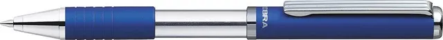 Pix cu mecanism telescopic Zebra, SL-F1, 0.7 mm, corp albastru inchis