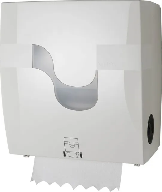 Dispenser Celtex, Megamini New Formatic, pentru prosoape in rola, manual, autocut, alb