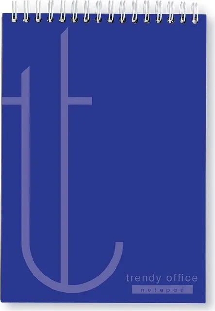 Blocnotes, Trendy blue, cu spira, A4, 70 file, matematica