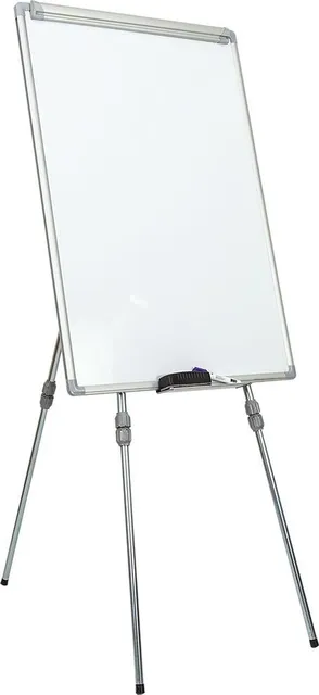 Flipchart magnetic, Noki, INT-619-4F, 70x100 cm, rama aluminiu, trepied ajustabil
