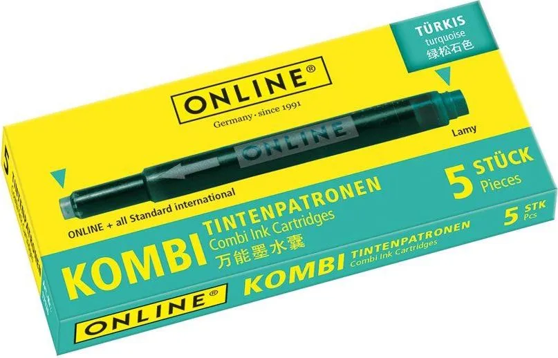 Patroane cerneala Online Combi, turcoaz