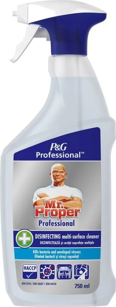 Spray dezinfectat multisuprafete Mr. Proper, 750 ml