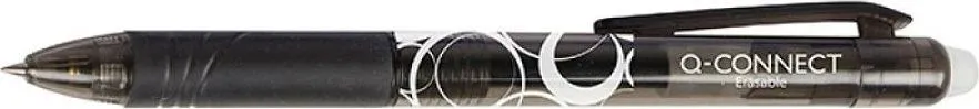 Roller cu rescriere Q-Connect Erasable, 0.7 mm, negru
