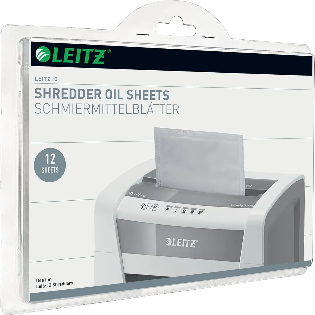 Coli impregnate cu ulei pentru distrugatoare documente Leitz, 12 bucati/set
