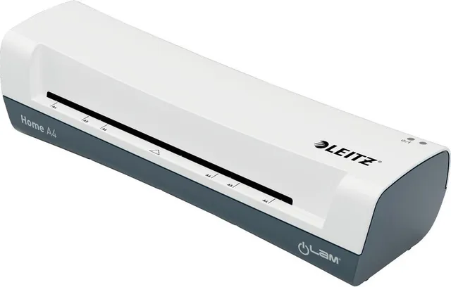 Laminator Leitz iLAM Home, A4, kit folii laminare inclus, alb-gri